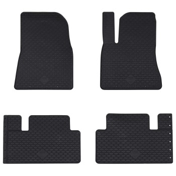 Autószőnyeg 4 pcs fekete gumi