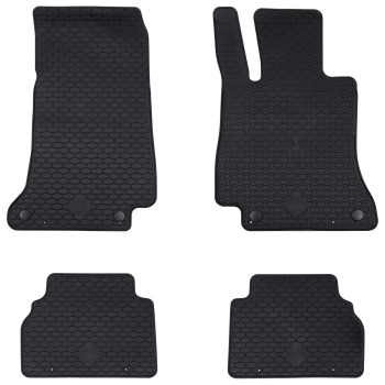 Autószőnyeg 4 pcs fekete gumi