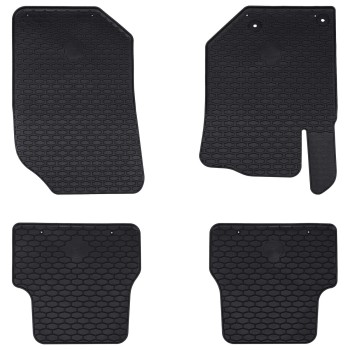 Autószőnyeg 4 pcs fekete ds3 2019-hez illik gumi
