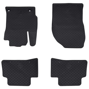 Autószőnyeg 4 pcs fekete gumi