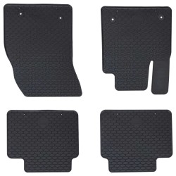 Autószőnyeg 4 pcs fekete alkalmas ford focus 4d hátul gumi
