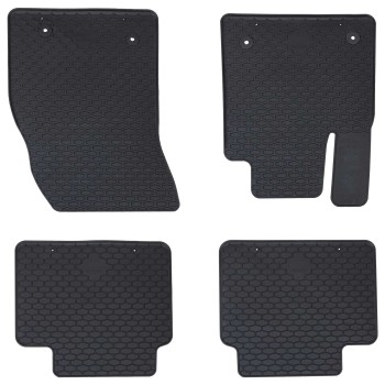Autószőnyeg 4 pcs fekete gumi