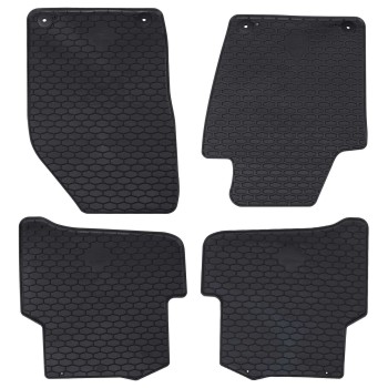 Autószőnyeg 4 pcs fekete fabia iii 2014-2022-hez megfelelő gumi