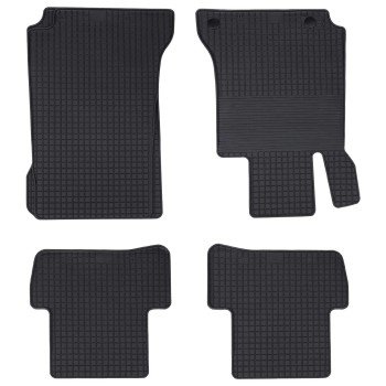 Autószőnyeg 4 pcs fekete c-class w205 2014-hez megfelelő 4d aft