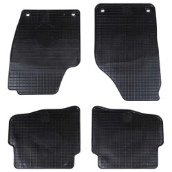 Autószőnyeg 4 pcs fekete megfelelő vw polo 10 / 01-09 ns-hez gumi
