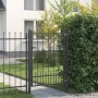 Kerítés kapu horst acél fekete zárolható