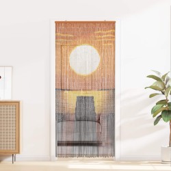 Rovar ajtófüggöny színes 200 x 90 cm bambusz