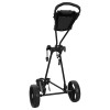 Golf kocsi fekete 95 x 60 x 130 cm vas