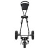 Golf kocsi fekete 95 x 60 x 130 cm vas