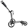 Golf kocsi fekete 95 x 60 x 130 cm vas