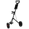 Golf kocsi fekete 66 x 65 x 112 cm vas