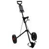 Golf kocsi fekete 66 x 65 x 112 cm vas