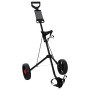 Golf kocsi fekete 66 x 65 x 112 cm vas