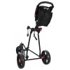 Golf kocsi fekete 110 x 60 x 132 cm vas