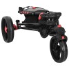 Golf kocsi fekete 110 x 60 x 132 cm vas