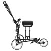 Golf kocsi üléssel fekete és fehér 100 x 60 x 130 cm vas