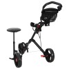Golf kocsi üléssel fekete 95 x 69 x 114 cm vas