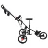 Golf kocsi üléssel fekete 95 x 69 x 114 cm vas