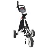 Golf kocsi fekete és fehér 100 x 69 x 114 cm alumínium