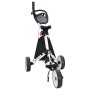 Golf kocsi fekete és fehér 100 x 69 x 114 cm alumínium