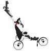 Golf kocsi fekete és fehér 100 x 69 x 114 cm alumínium