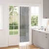 Rovar függöny chenille szürke és fekete 56 x 200 cm 100% pp
