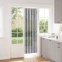 Rovar függöny chenille szürke és fekete 56 x 200 cm 100% pp