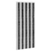 Rovar függöny chenille szürke és fekete 90 x 200 cm 100% pp