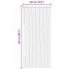 Rovar függöny chenille szürke és fekete 100 x 220 cm 100% pp