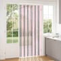 Rovar függöny chenille ezüstszürke és rózsaszín 100 x 230 cm