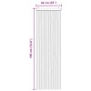 Rovar függöny chenille barna és bézs 56 x 185 cm 100% pp