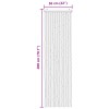 Rovar függöny chenille barna és bézs 56 x 200 cm 100% pp