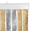 Rovar függöny chenille szürke és bézs 90 x 200 cm 100% pp