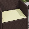 Ülőpárnák 4 pcs krémszínű 47 x 36 x 2 cm poliészter