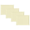 Ülőpárnák 4 pcs krémszínű 47 x 36 x 2 cm poliészter