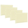 Ülőpárnák 4 pcs krémszínű 47 x 36 x 2 cm poliészter