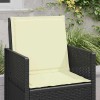 Ülés és háttámla párnák 2 pcs krémszínű 47 x 45 x 2 cm