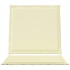 Ülés és háttámla párnák 2 pcs krémszínű 47 x 45 x 2 cm