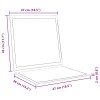 Ülés és háttámla párnák 2 pcs krémszínű 47 x 45 x 2 cm