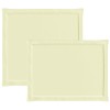 Ülés és háttámla párnák 2 pcs krémszínű 47 x 45 x 2 cm