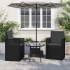 Ülés és háttámla párnák 2 pcs antracitszürke 47 x 45 x 2 cm