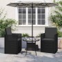 Ülés és háttámla párnák 2 pcs antracitszürke 47 x 45 x 2 cm