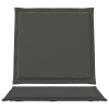 Ülés és háttámla párnák 2 pcs antracitszürke 47 x 45 x 2 cm