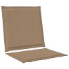 Ülés és háttámla párnák 2 pcs tópszínű 47 x 45 x 2 cm