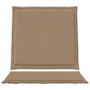 Ülés és háttámla párnák 2 pcs tópszínű 47 x 45 x 2 cm