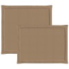 Ülés és háttámla párnák 2 pcs tópszínű 47 x 45 x 2 cm