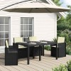 Ülés és háttámla párnák 4 pcs krémszínű 47 x 45 x 2 cm