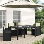 Ülés és háttámla párnák 4 pcs krémszínű 47 x 45 x 2 cm