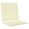 Ülés és háttámla párnák 4 pcs krémszínű 47 x 45 x 2 cm