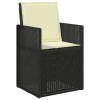 Ülés és háttámla párnák 4 pcs krémszínű 47 x 45 x 2 cm